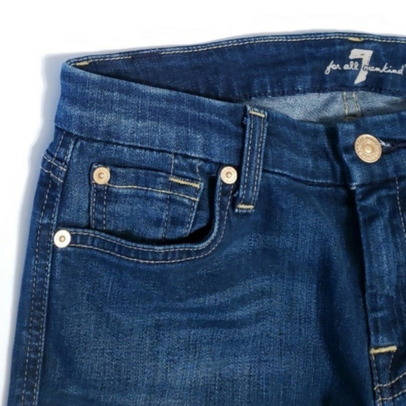 7 for all Mankind A POCKET BOOT CUT Dark Jeans 25 - Picture 2 of 8
